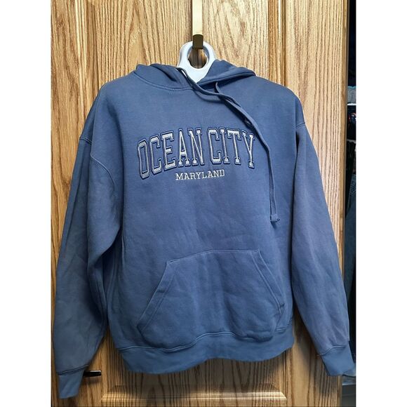 Ocean City Maryland Embroidered Blue Hoodie XL Men’s or Women’s - Picture 2 of 7